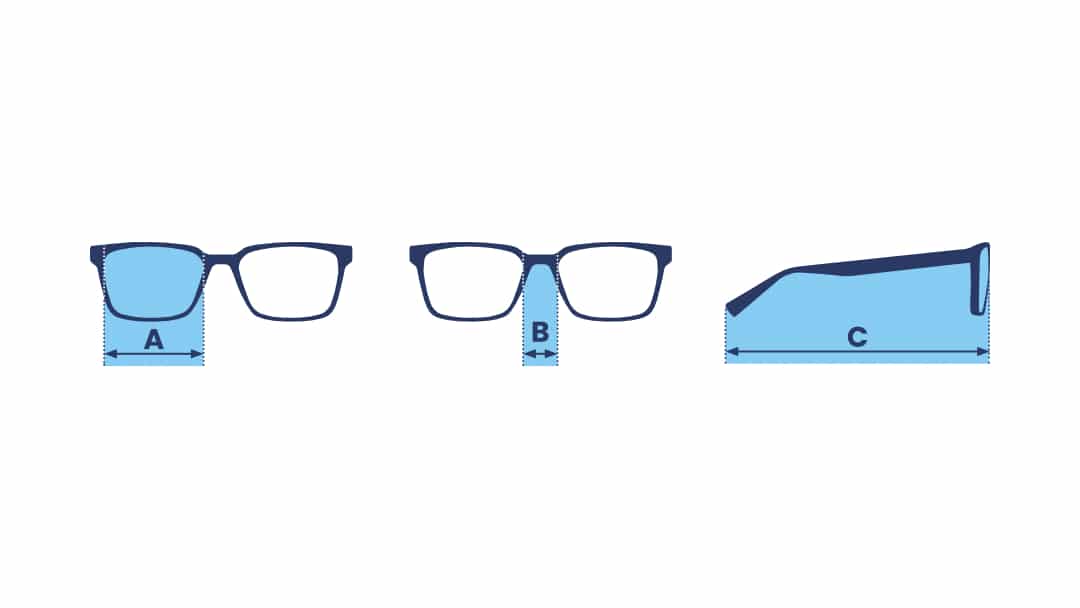 Doctor Optic, velikosti brýlí, průvodce velikostmi brýlí