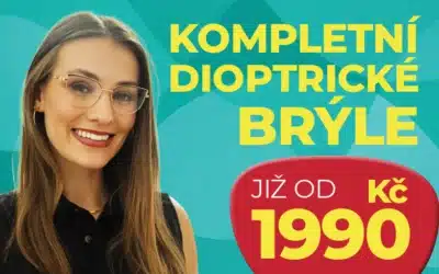 Повні діоптрійні окуляри всього за 1990 крон