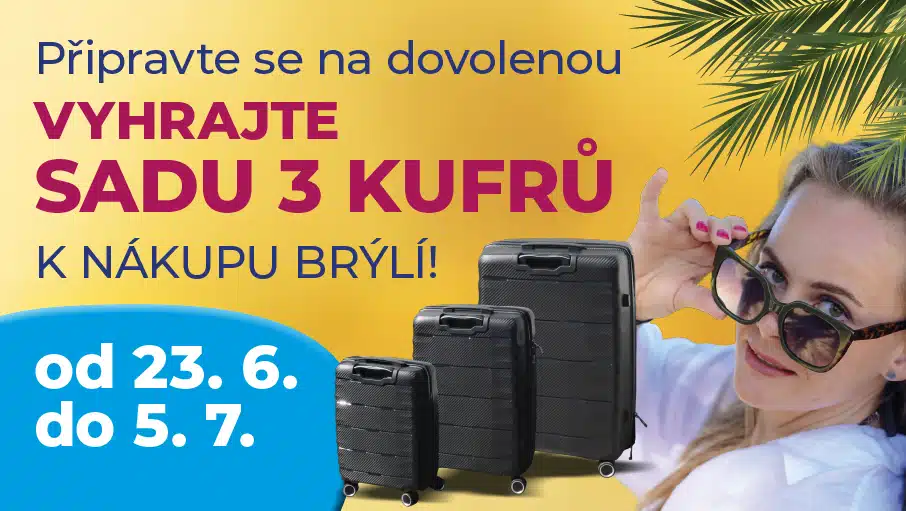 Конкурс на набір з 3 розкішних дорожніх валіз Флаєр різдвяного конкурсу на набір з 3 розкішних валіз вартістю 9.900 чеських крон