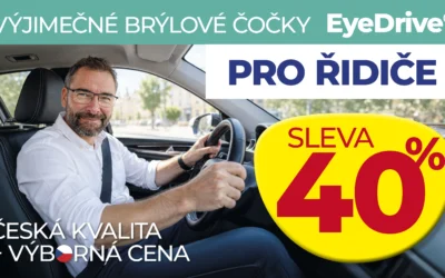 Sleva 40 % na brýlová skla pro řidiče
