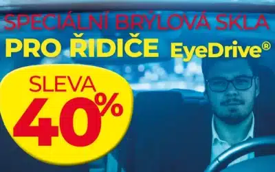 Sleva 40 % na brýlová skla pro řidiče