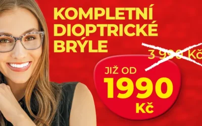Kompletní dioptrické brýle jen za 1990 Kč