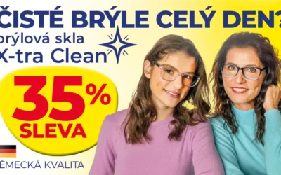 X-tra Clean: dioptrická skla, která se nešpiní