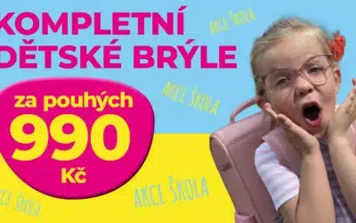 Kompletní dětské dioptrické brýle jen za 990 Kč